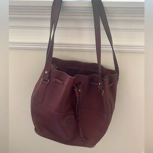 Vintage Original Etienne Aigner Drawstring Bucket Bag Purse Shoulder Bag.